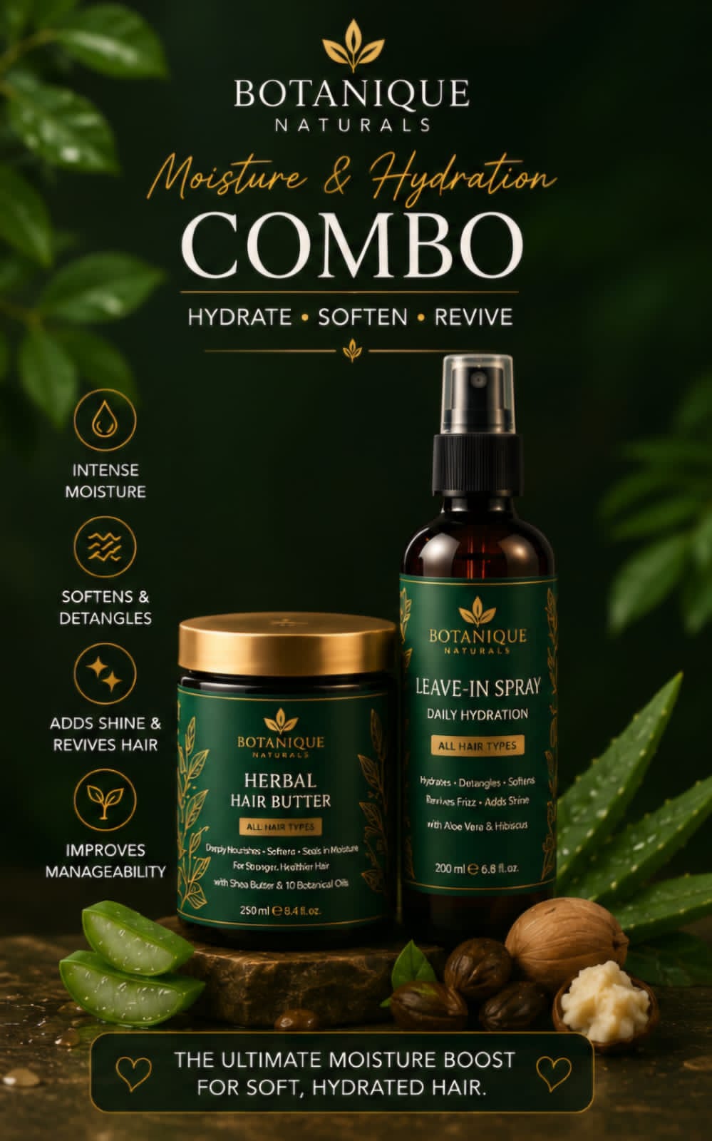 MOISTURE BUTTER and DAILY HYDRATION